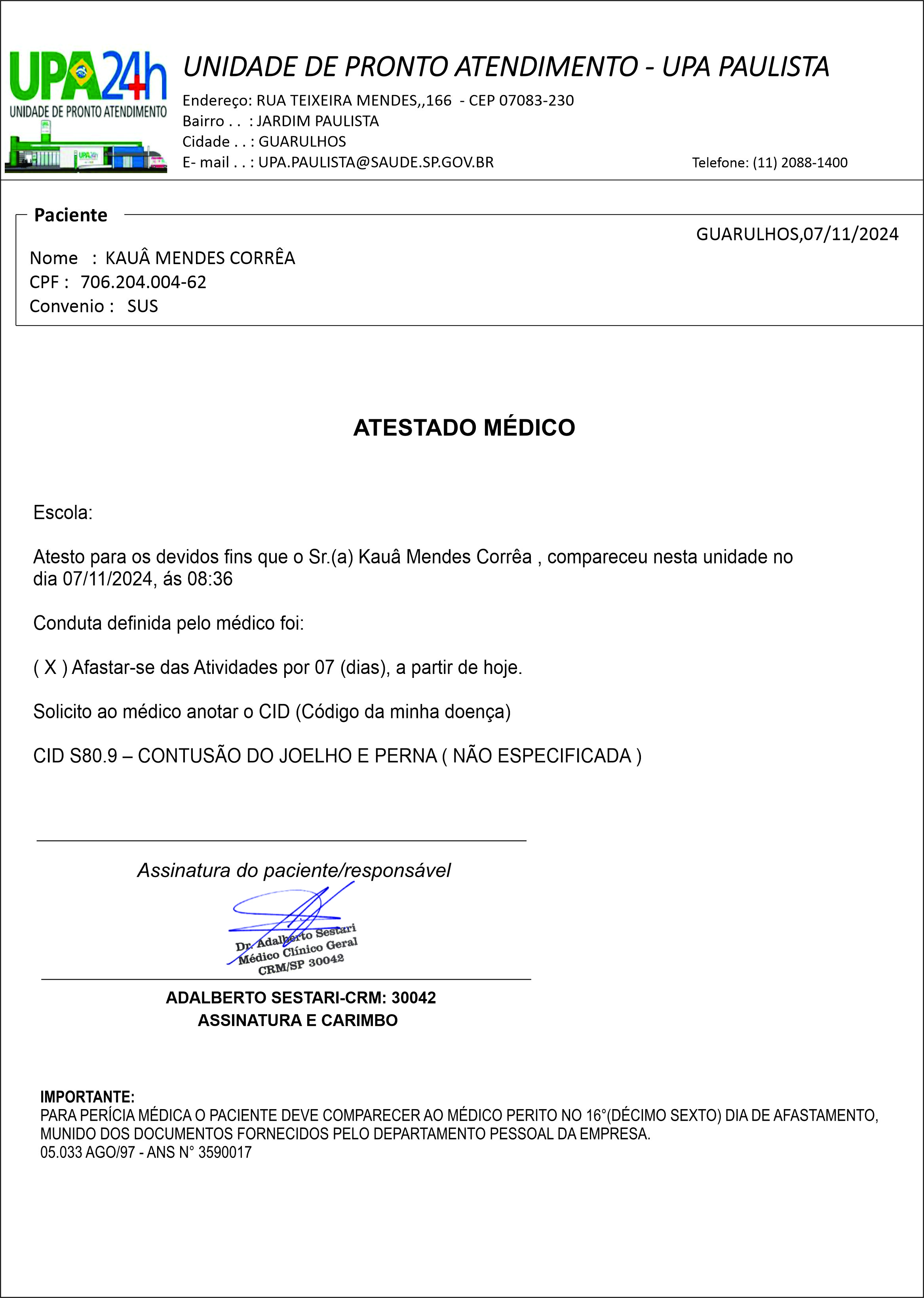Modelo UPA